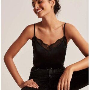 Abercrombie & Fitch Lace Trim Double Strap Cami XS